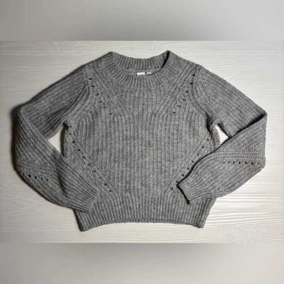 Gap Women’s Gray Cozy Fall Sweater Wool Alpaca  Blend Size Small - Picture 4 of 7